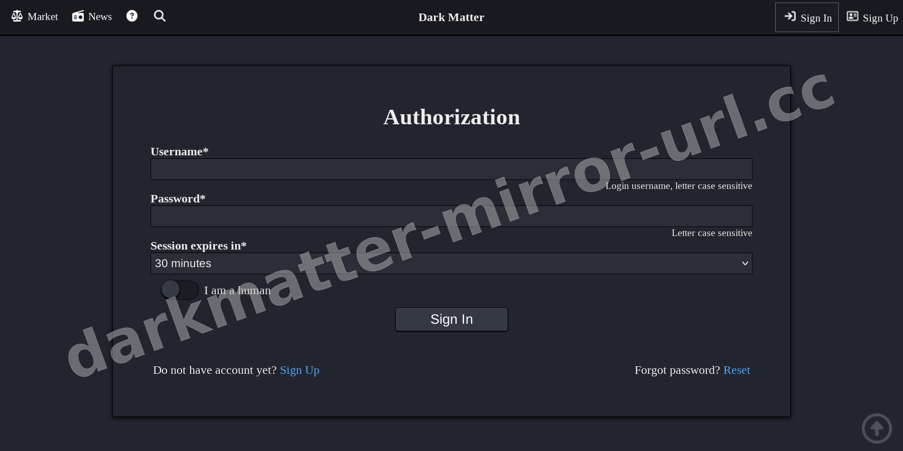 User Login Interface